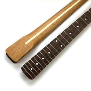 Roasted Mahogany Strat or Tele Neck Rosewood Slab Stainless Steel Rolled Frets Bone Nut