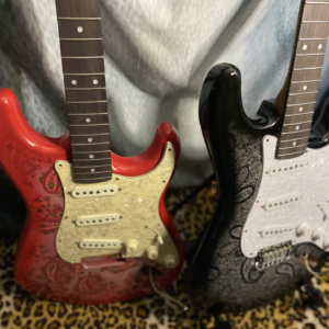 Red Paisley Stratocaster HSH Alder Fender Replacement Body Shielded Cavity
