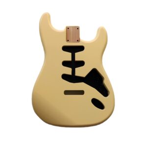 Alder Desert Sand SSS Stratocaster Replacement Guitar Body Nitro Satin Finished